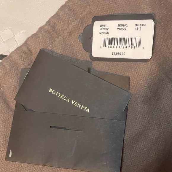 Bottega Veneta NWT Intrecciato Lambskin/Gunmetal Document Pouch, By Tomas Maier - Picture 6 of 11